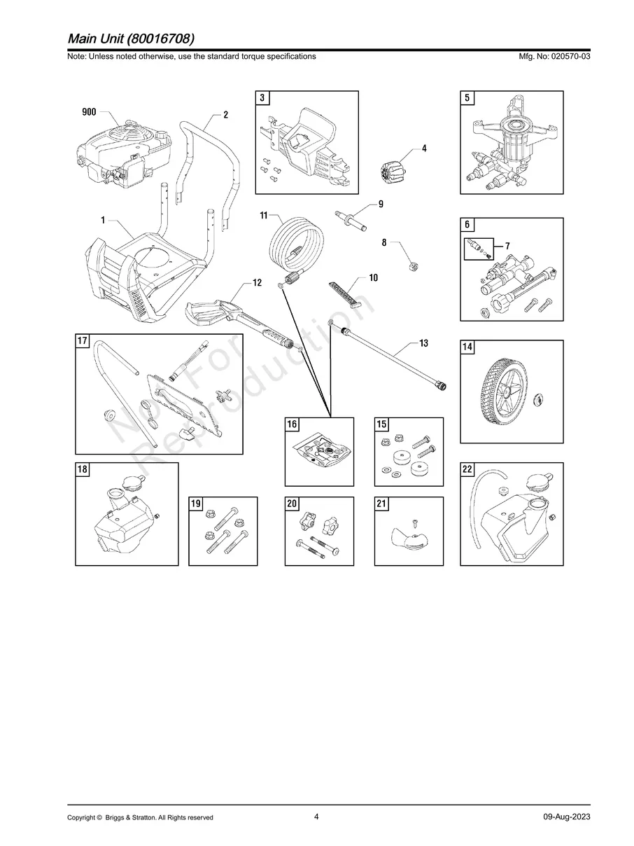 BRIGGS AND STRATTON, 020570-03, IPL.4